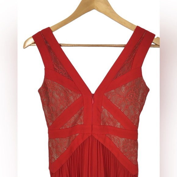 BCBG MAXAZRIA x REVOLVE Bright Poppy Pleated Maxi Dress Size 0 - Picture 11 of 12